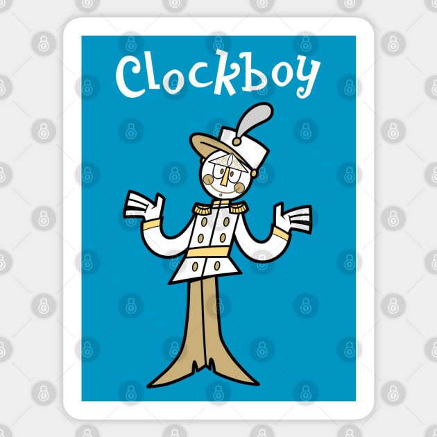 Clockboy (UPA Revival w Text) Sticker by NoiceThings